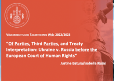 , Webinaire sur l’Ukraine et les Pays-Bas c. la Russie devant la Cour européenne des droits de l’homme
