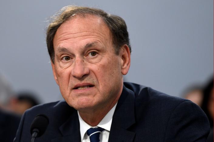 Associate Justice Samuel Alito, author of the Supreme Court&#39;s landmark opinion overturning Roe v. Wade, waved away criticism of the ruling from foreign leaders in remarks in July 2022 at a religious summit in Rome.